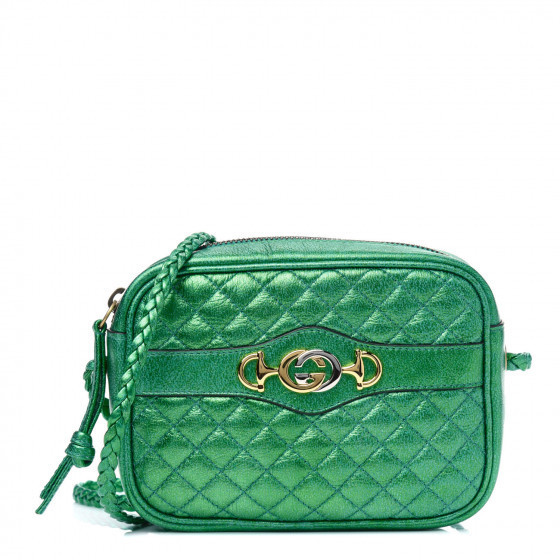 GUCCI

Laminated Calfskin Trapuntata Small Zumi Shoulder Bag Jasmine Green | Fashionphile
