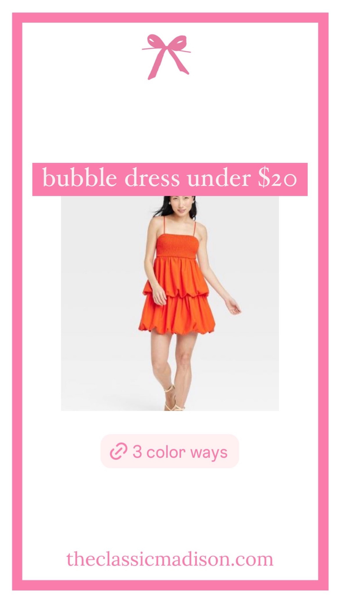 Target sale find: bubble dress in three colors under $20

#LTKSummerSales #LTKFindsUnder50 #LTKSaleAlert