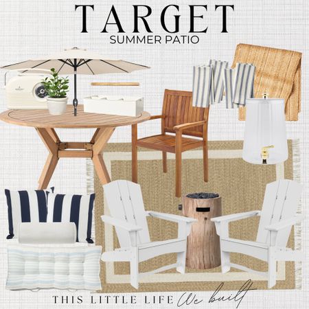Target Home / Target Outdoor / Threshold Outdoor / Outdoor Furniture / Outdoor Decor / Outdoor Throw Pillows / Outdoor Accent Chairs / Outdoor Seating / Outdoor Fire pits / Threshold Furniture / Outdoor Area Rugs / Patio Decor / Summer Patio / Patio Furniture / Patio Seating / Patio Entertaining / Outdoor Lighting / Outdoor Dining/ Outdoor Entertaining / Summer Patio

#LTKStyleTip #LTKHome #LTKSeasonal