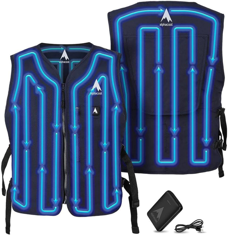 Alphacool 5V Touch Button Circulatory Cooling Vest – Rechargeable Battery Ice Pack Vest for Ind... | Amazon (US)