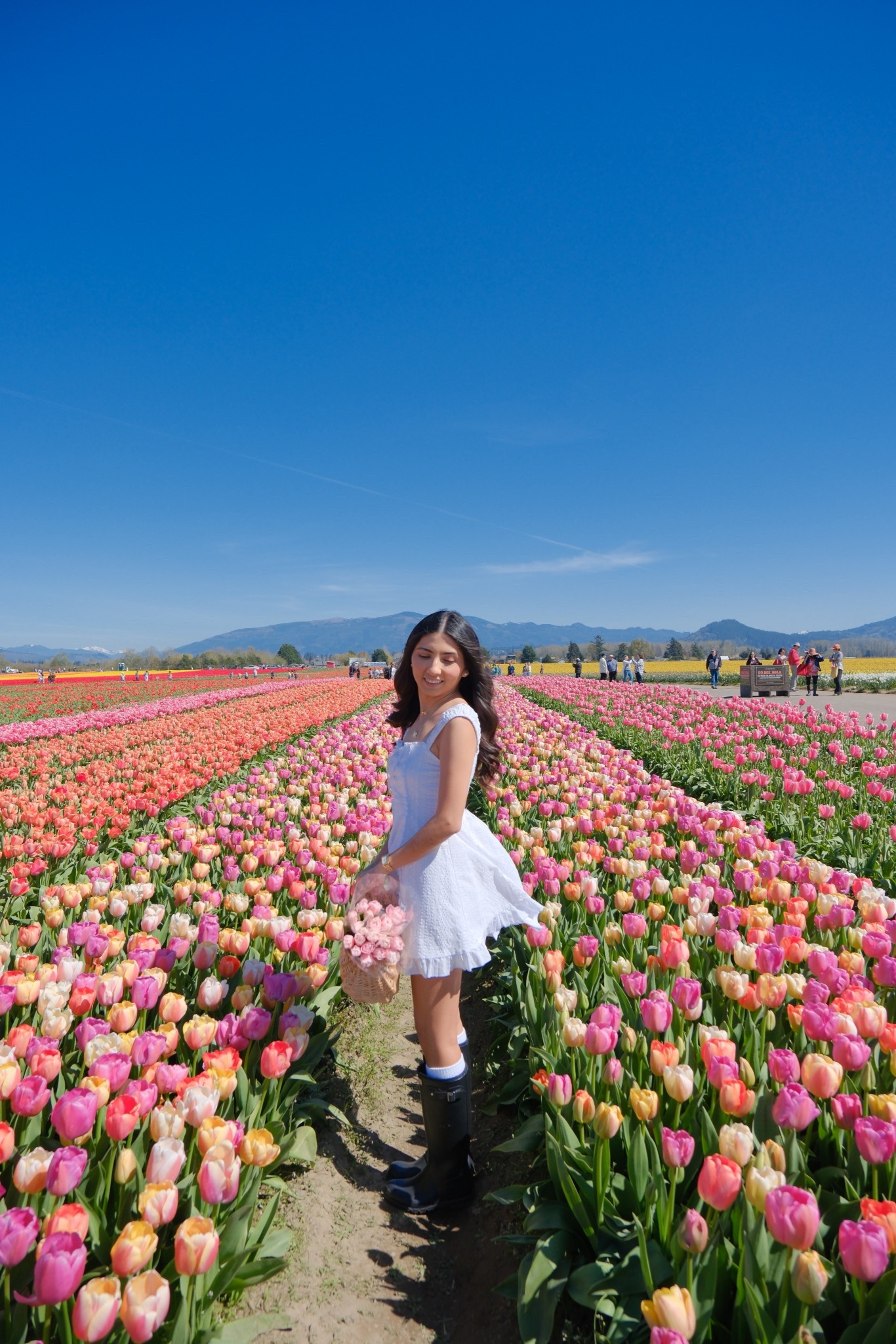 summer dress, white dress, spring outfit, hunter boots