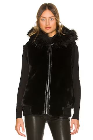 Hooded Faux Fur Bomber Vest
                    
                    jocelyn | Revolve Clothing (Global)