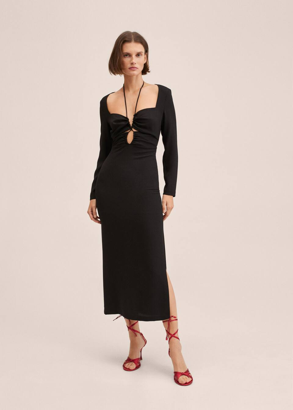 Cut-out detail dress | MANGO (US)