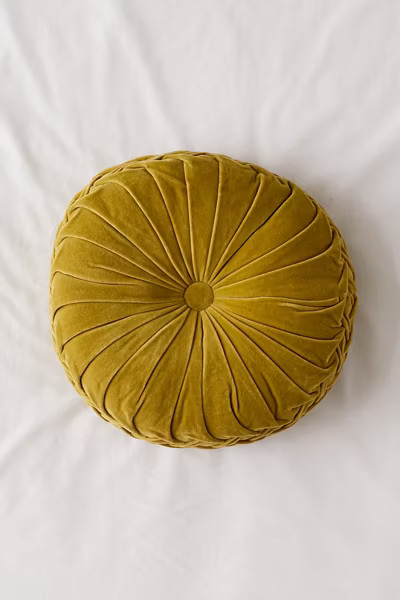 Round Pintuck Pillow | Urban Outfitters (US and RoW)