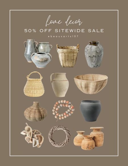 Save 50% off site wide on these beautiful home decor pieces for the lowest price ever!! 

#LTKSaleAlert #LTKFindsUnder100 #LTKHome