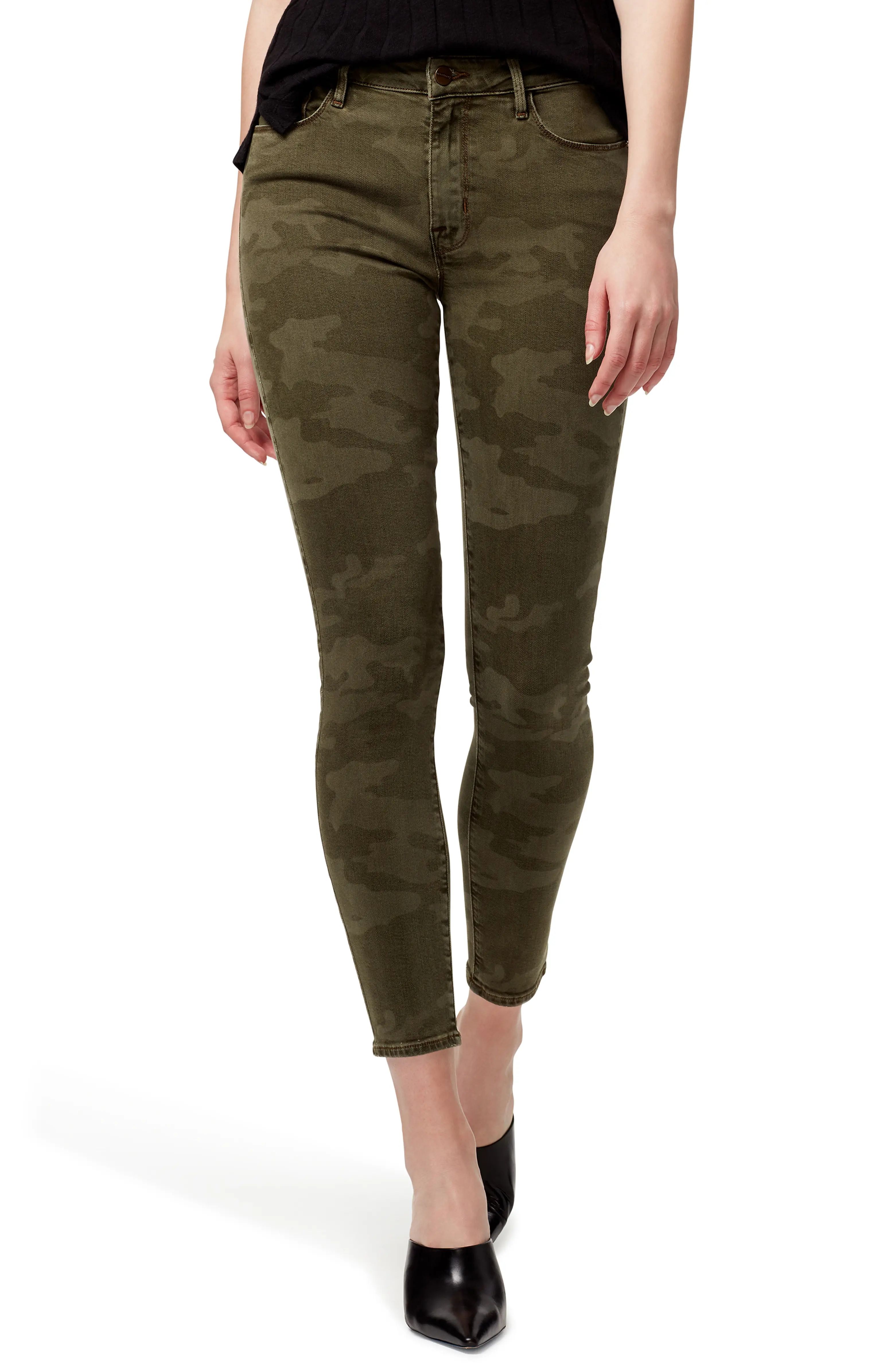 Social Standard Camo High Waist Ankle Skinny Pants | Nordstrom