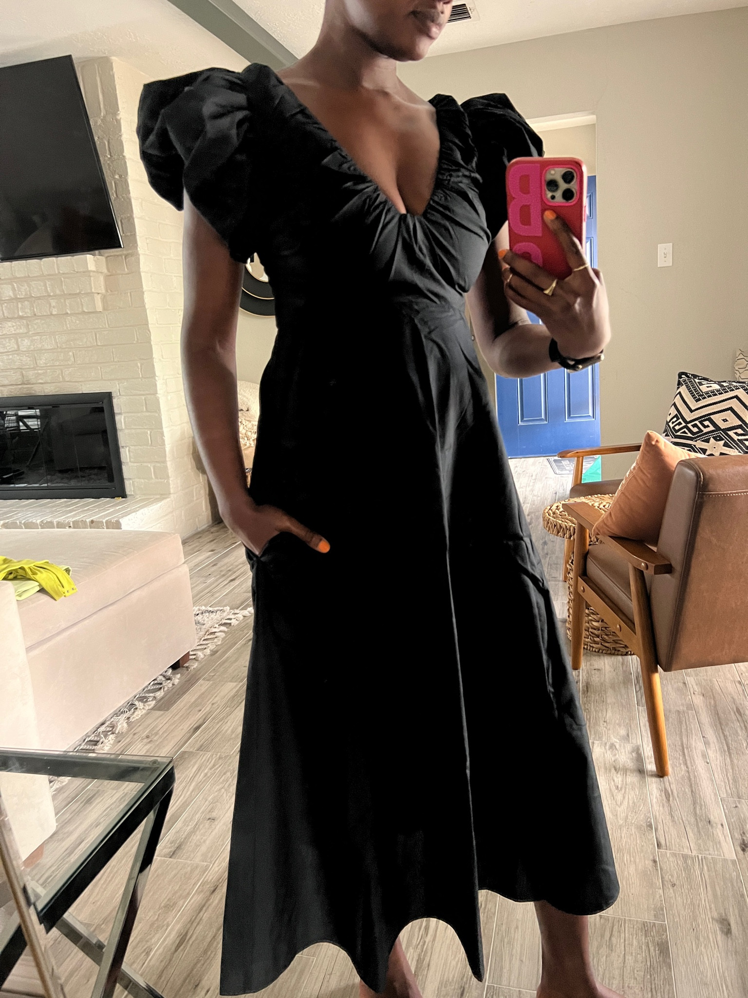 Black puff sleeve v neck dress with deep pockets for the win! Shop it during the Abercrombie sale! 

#LTKwedding #LTKstyletip #LTKSale