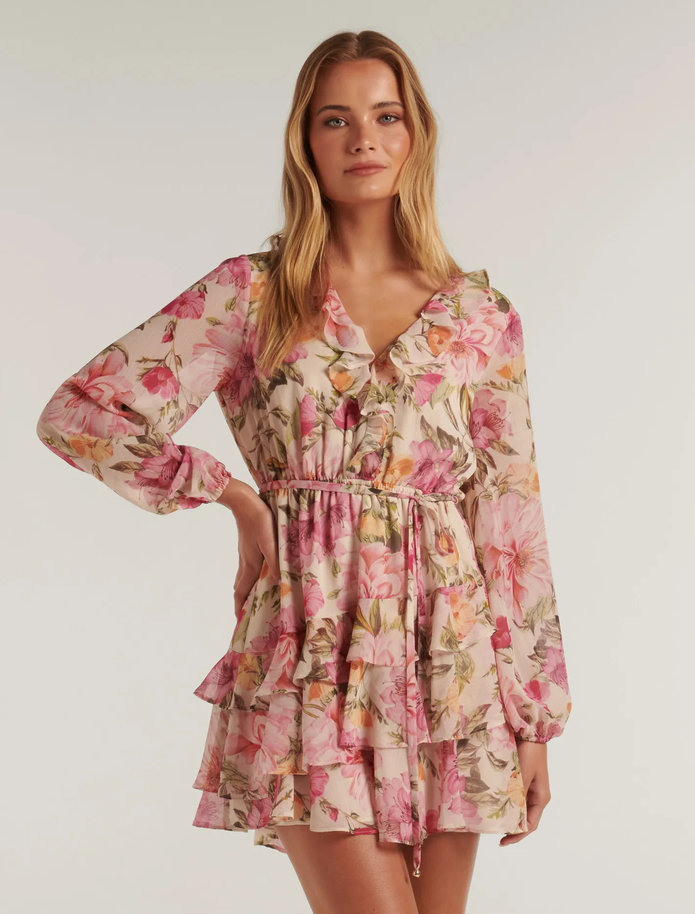 Zora Ruffle Mini Dress | Forever New (AU)