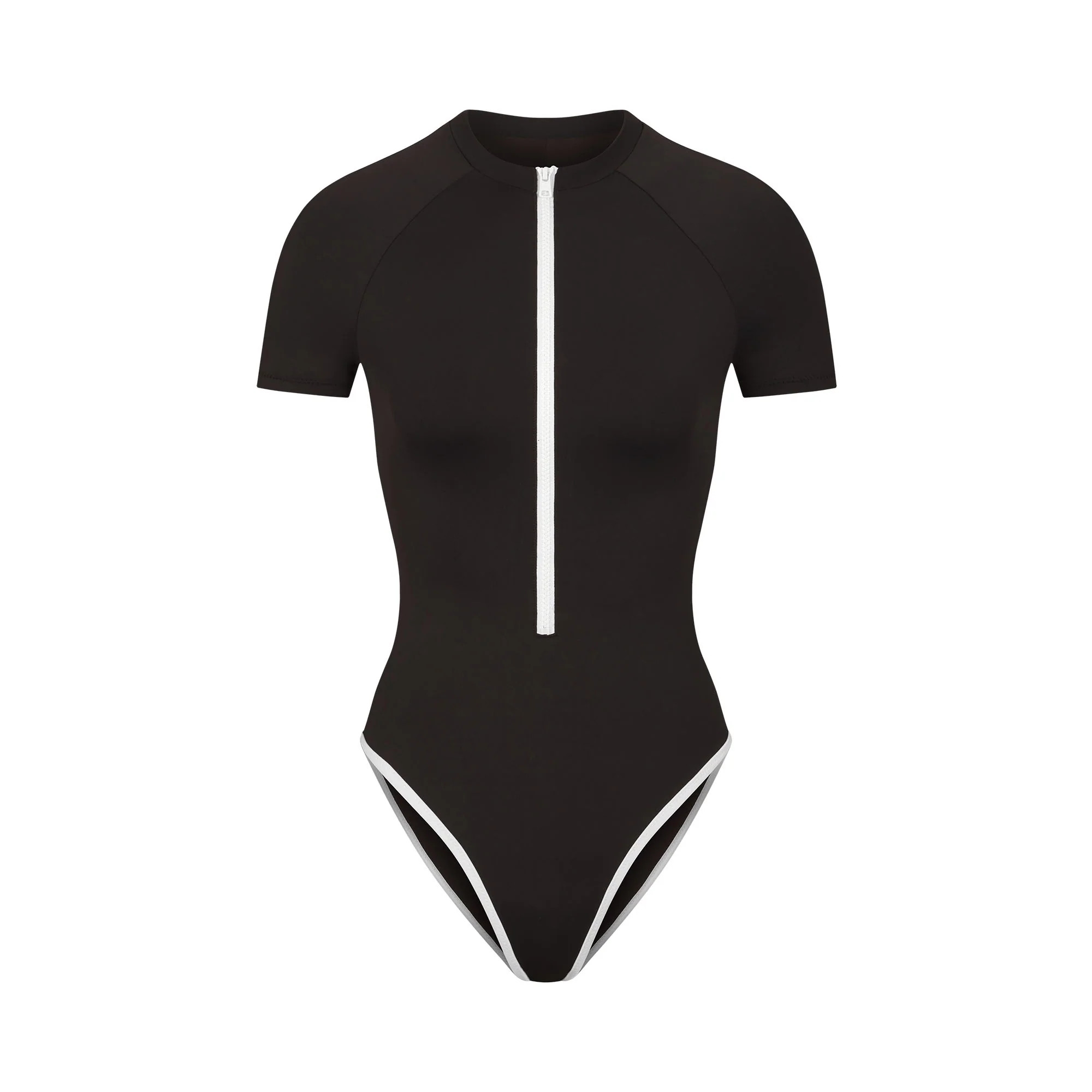 ZIP-UP SWIM MOCK NECK ONE PIECE | SKIMS (US)