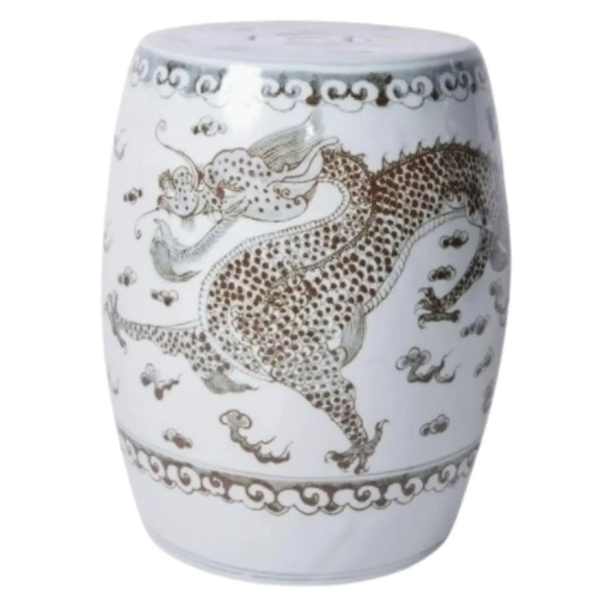 Hong Wu Dragon Porcelain Garden Stool | The Well Appointed House, LLC