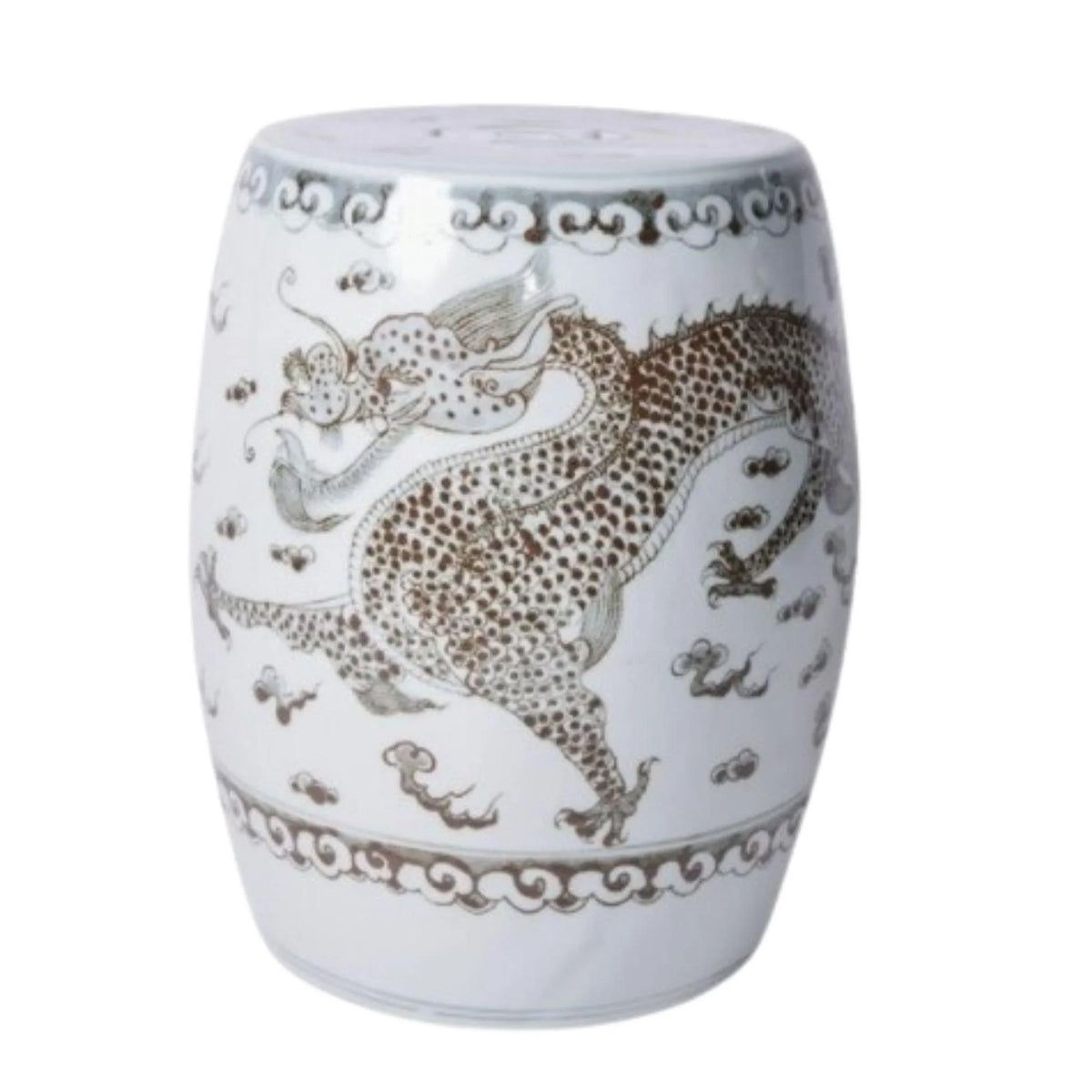 Hong Wu Dragon Porcelain Garden Stool | The Well Appointed House, LLC