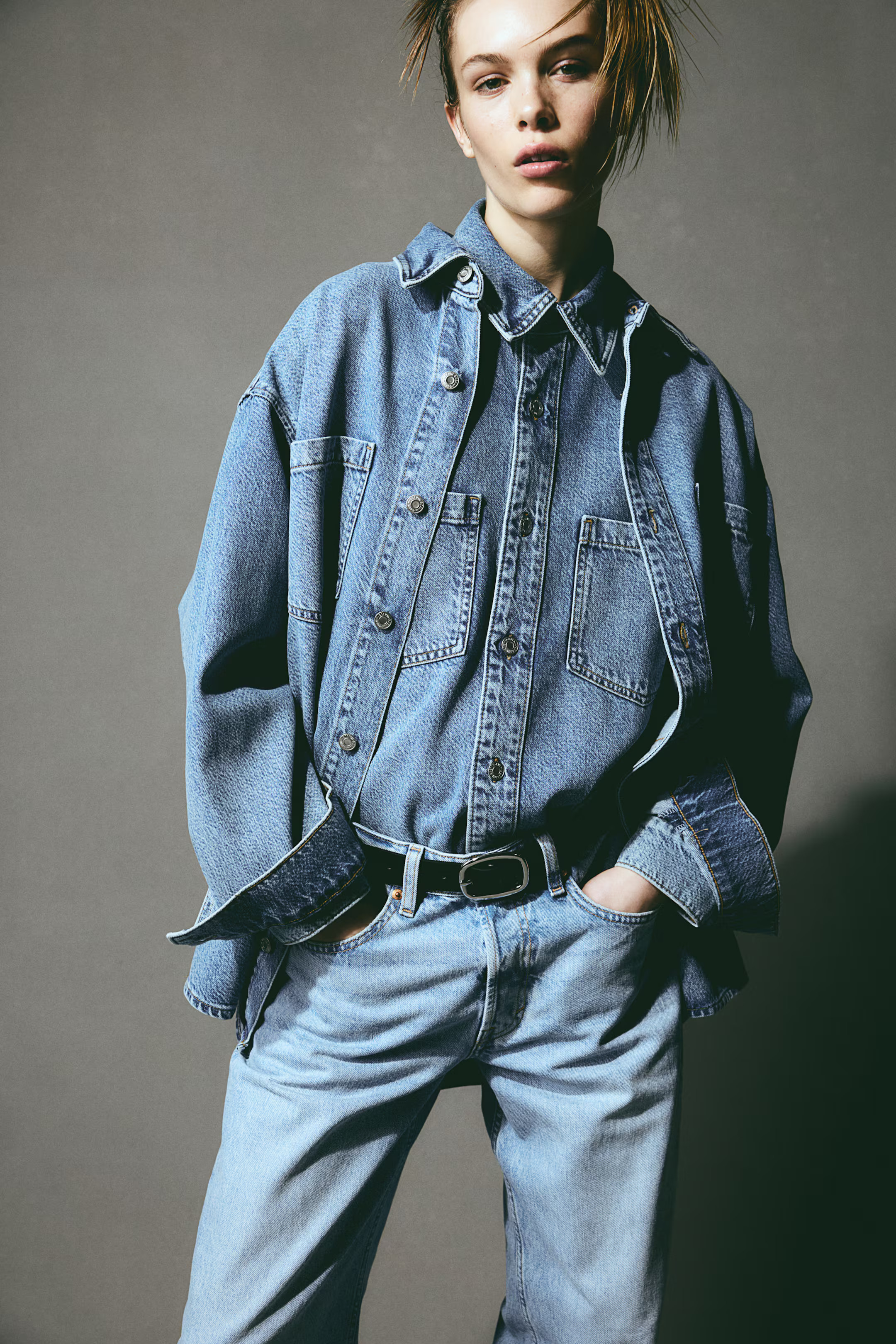 Feather Soft Denim Shirt | H&M (US + CA)