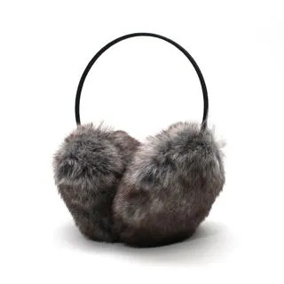 polka polka Faux Fur Ear Muffs (Mix Gray) One Size | YesStyle Global