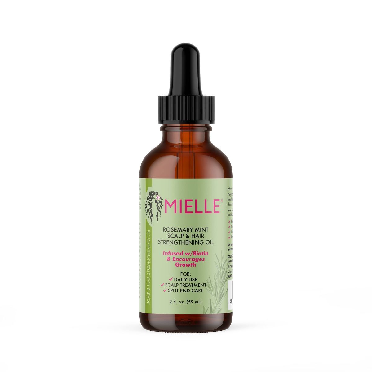 Mielle Organics Rosemary Mint Scalp & Strengthening Hair Oil Encourages Growth - 2 fl oz | Target