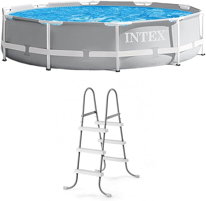 INTEX 26701EH Prism Frame Above Ground Swimming Pool Set: 10ft x 30in – Includes 330 GPH Filter... | Amazon (US)