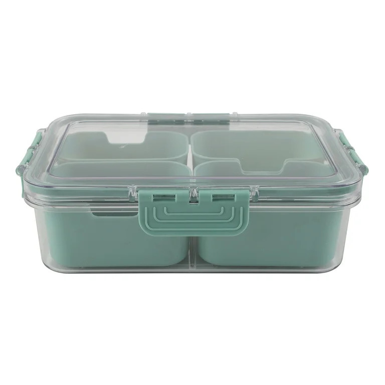 COOK WITH COLOR MINI 4 DIVIDER SNACKLE BOX SAGE | Walmart (US)