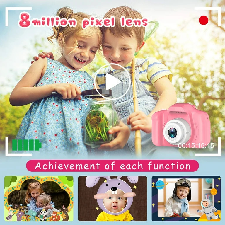Seckton Kids Digital Camera, Birthday Gifts for Girls Age 3-9, HD Digital Cameras , Girl Gift Cam... | Walmart (US)