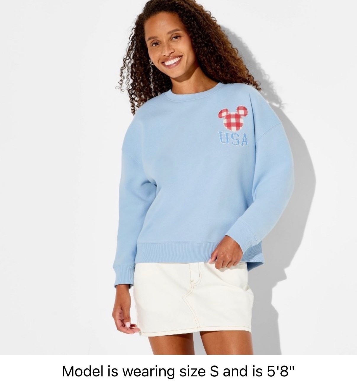Women's Crewneck Mickey Balloons USA
Graphic Pullover Sweatshirt - Blue

Target Disney themed clothing

#LTKootd #LTKgrwm
