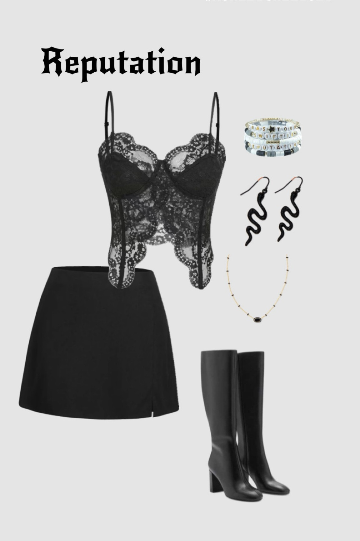 Reputation Taylor Swift Eras Tour Concert Outfit Idea #erastour 

#LTKHalloween #LTKStyleTip #LTKFindsUnder100