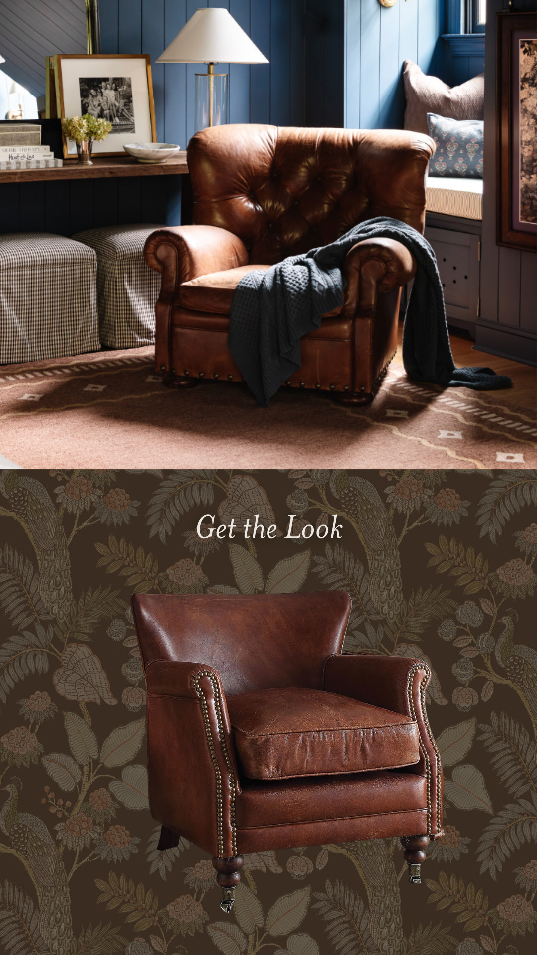 The Double Take: Leather Club Chair (ours is a vintage find but this Wayfair chair has the same look and is on sale!) 

 #LTKHome #LTKSaleAlert