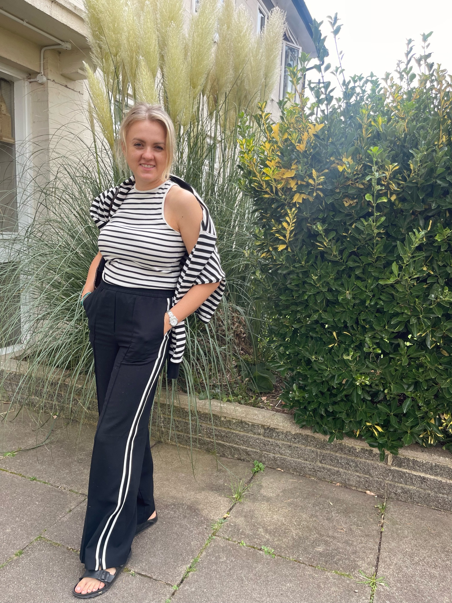 Psychologists say that people who enjoy wearing stripes are “often good at multitasking, have a lot going on in their lives, and wear many hats” and considering the ever-changing, bustling times we live in, it's probably a good thing that stripes are here to stay.

#LTKSeasonal #LTKstyletip #LTKover40