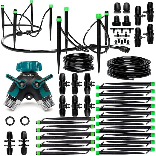 Carpathen Drip Irrigation System with Hose Splitter 2Way Included - Adjustable Premium Garden Wat... | Amazon (US)