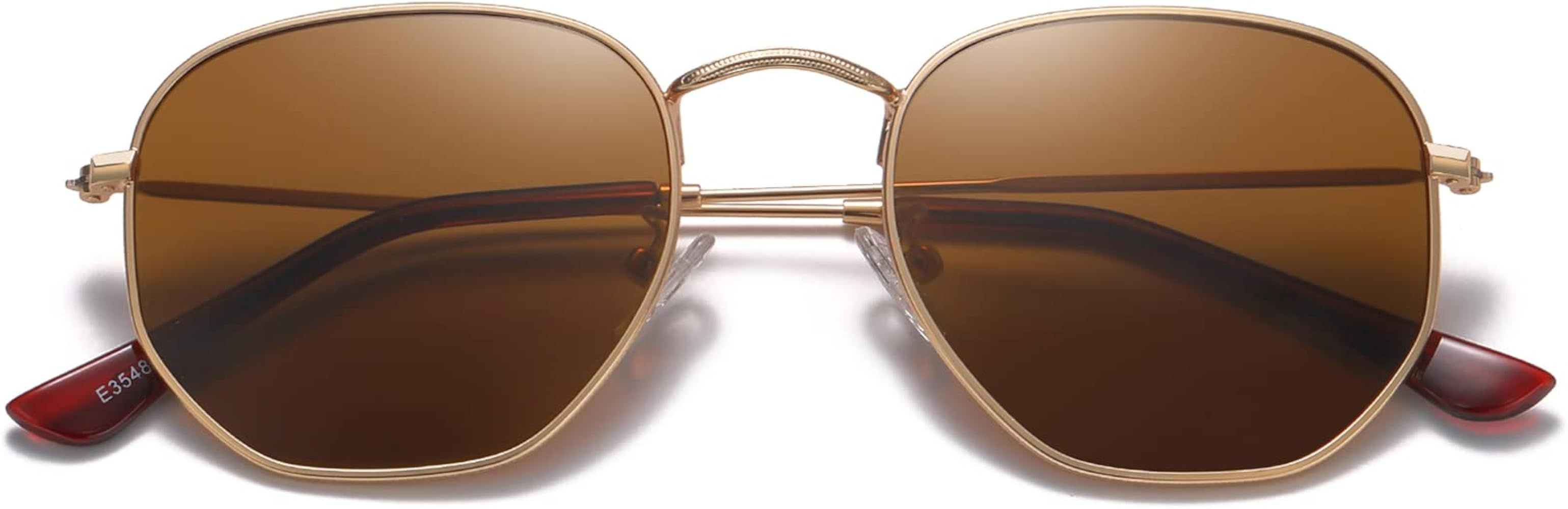 MEETSUN Polarized Hexagon Sunglasses for Women Men Polygon Small Square Sun Glasses UV400 Protect... | Amazon (US)