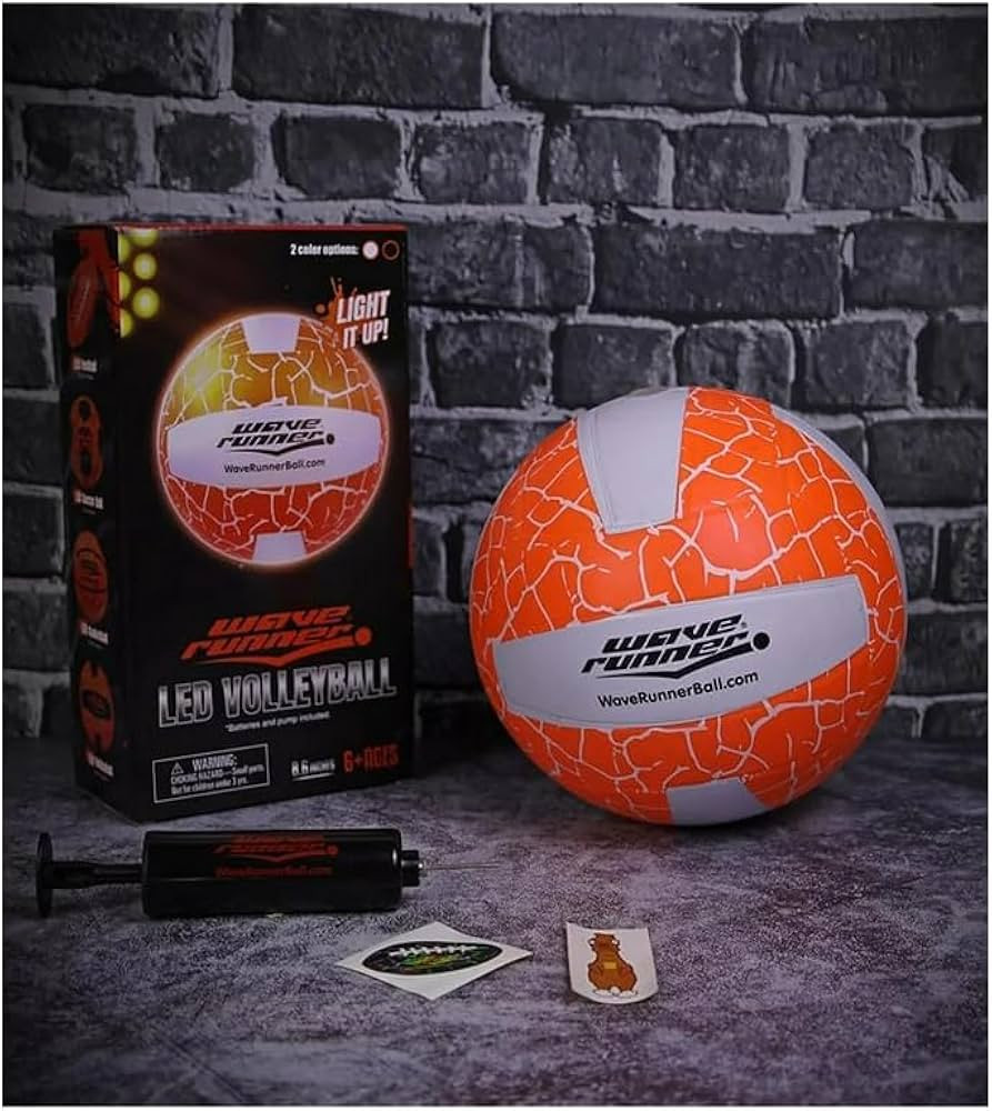Wave Runner LED Glow in The Dark Volleyball - Light Up Beach Volley Ball Gifts for Teen Girls, Ki... | Amazon (US)