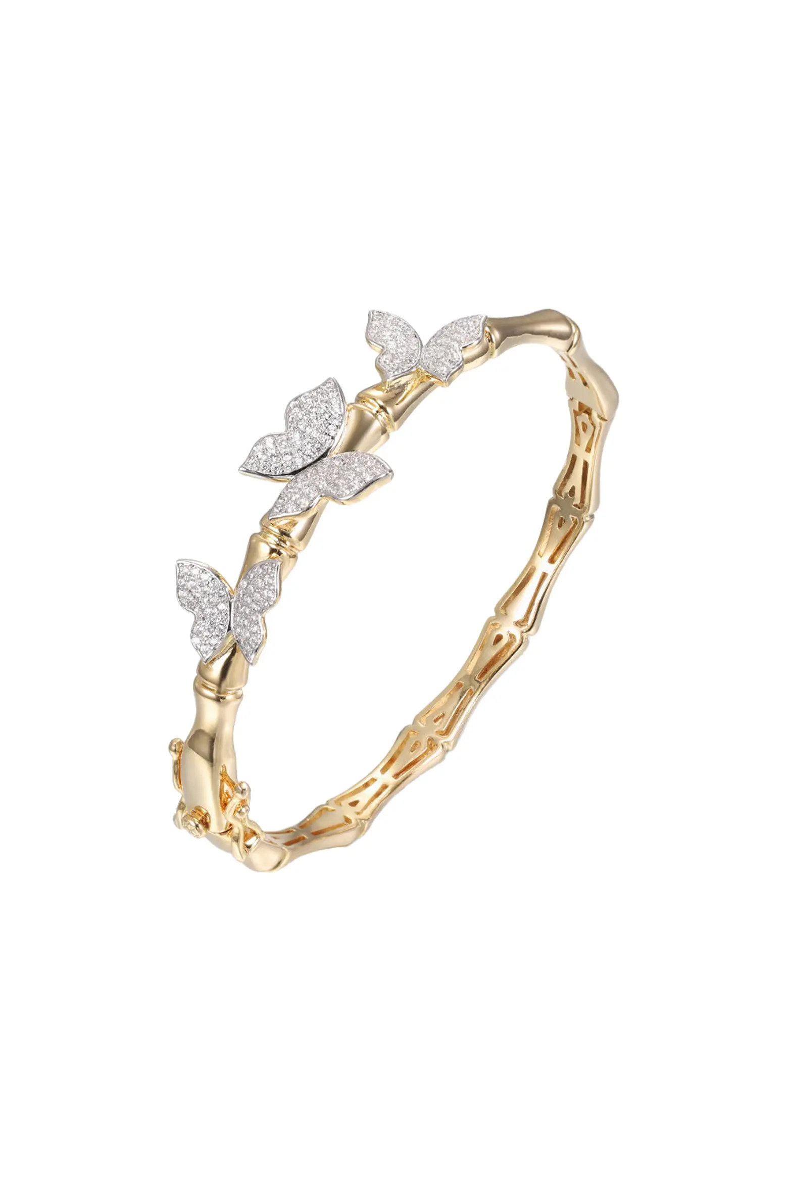 Butterfly CZ Station Bangle Bracelet (Women) | Nordstrom | Nordstrom