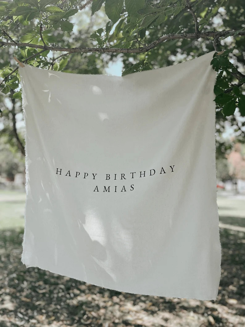 Personalised Birthday Name Flag, Birthday Banner, Custom Birthday Banner, Fabric Sign, Fabric Bir... | Etsy (US)