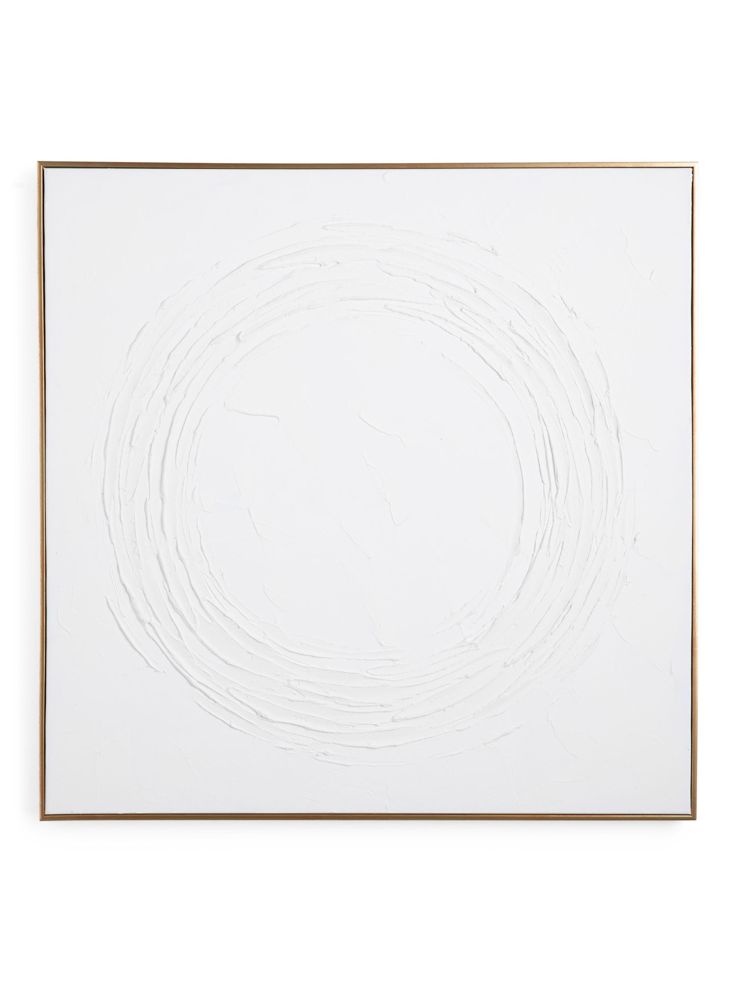 30x30 White Plaster Circle Sketch Wall Art | TJ Maxx