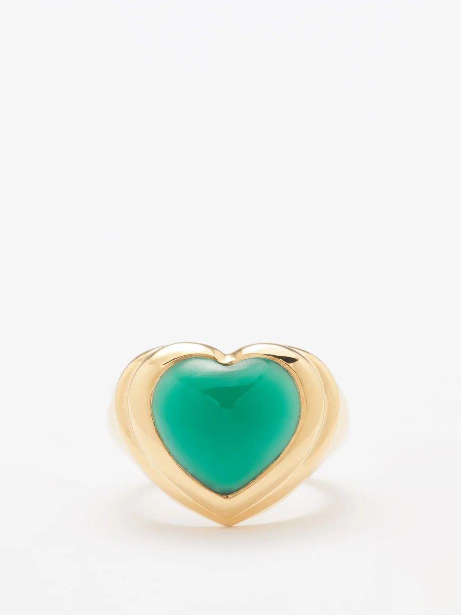 Heart quartz & 18kt recycled gold-vermeil ring | Missoma | Matches (US)