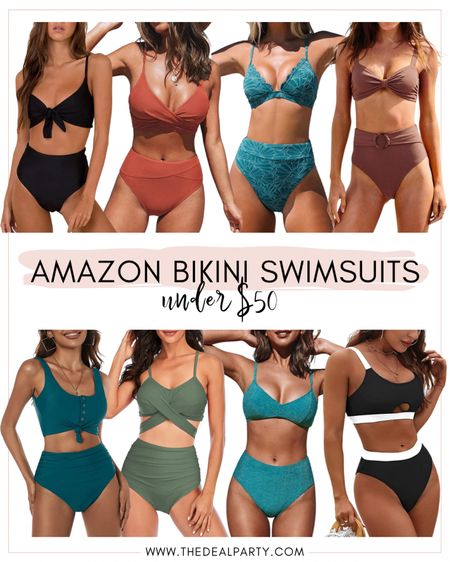 Amazon Bikini | Amazon Bikinis | High Waisted Bikinis | Cupshe | Swim | Swimsuits | Swimwear | Vacation

#LTKtravel #LTKunder50 #LTKswim