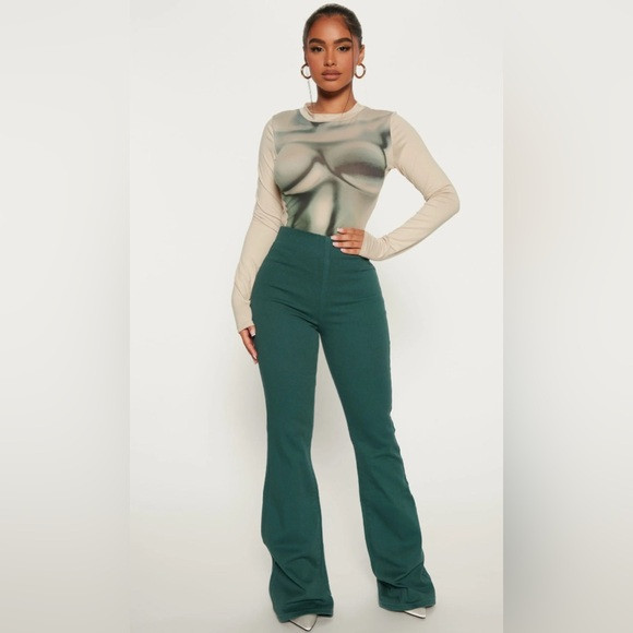 Fashion Nova Pull On No Gap Stretch Flare Jeans 💚 | Poshmark