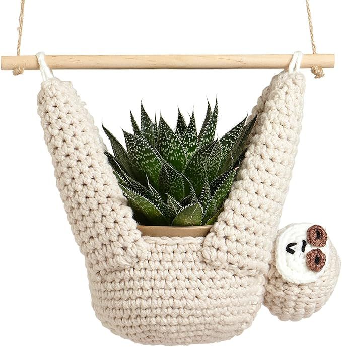 Evbopa Sloth Gifts Sloth Plant Hanger for Succulent Pot Hanging Planter for Plant Lovers Home Dec... | Amazon (US)