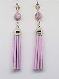 LRCD Earrings - Purple Marbled Tassels | Amazon (US)
