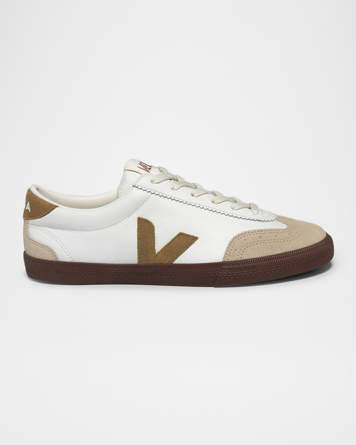Volley Mixed Leather Wing-Tip Sneakers | Neiman Marcus