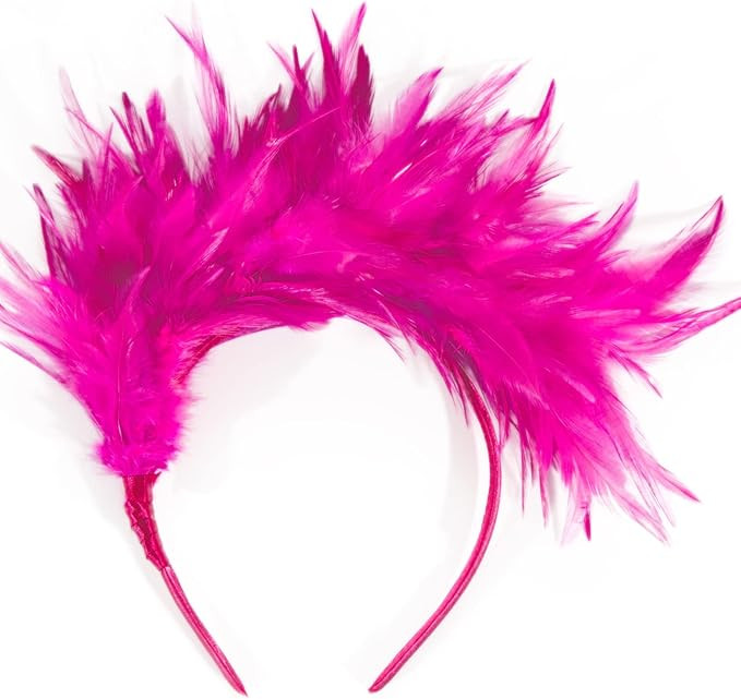 Feather Fascinator Women Girl Halloween Christmas Tea Party 20s 50s 80s Headband Hat | Amazon (US)