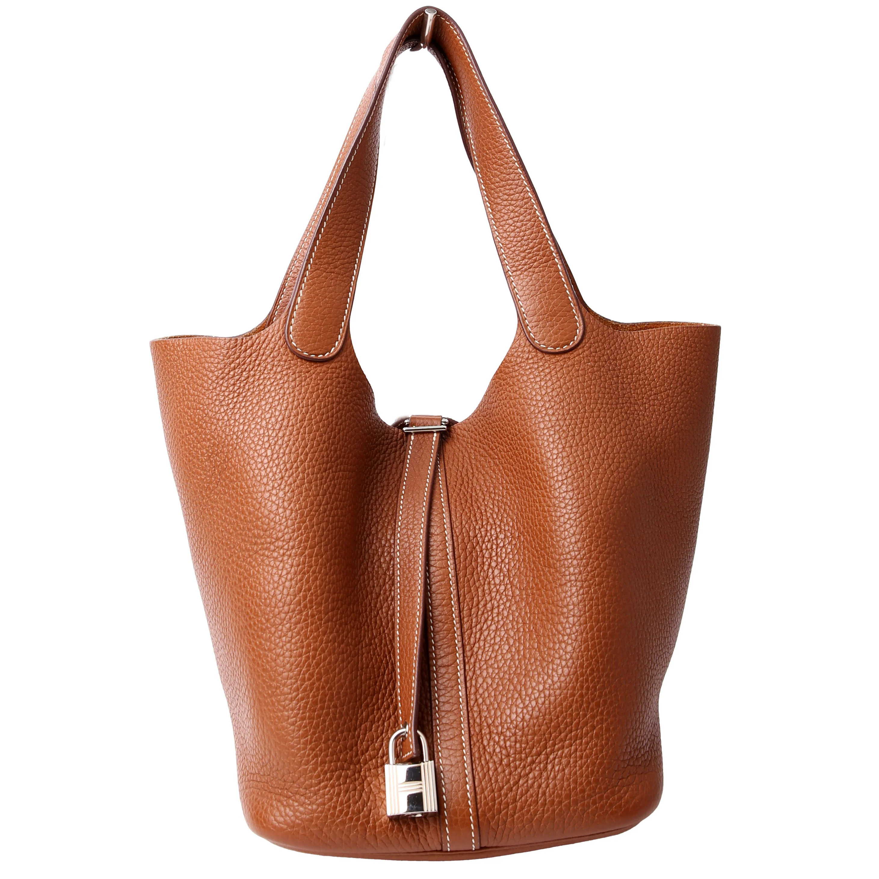 Picotin 18 Clemence Brown | Keeks Designer Handbags