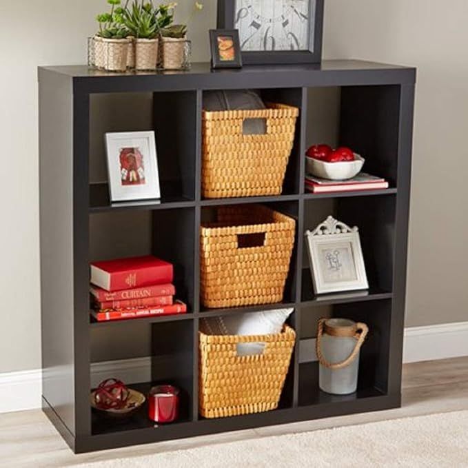 Better Homes and Gardens.. Bookshelf Square Storage Cabinet 4-Cube Organizer (Weathered) (White, ... | Amazon (US)