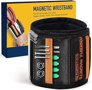 Gifts for Men on Fathers Day Dad Gifts from Wife Daughter Kid, Magnetic Wristband for Holding Scr... | Amazon (US)