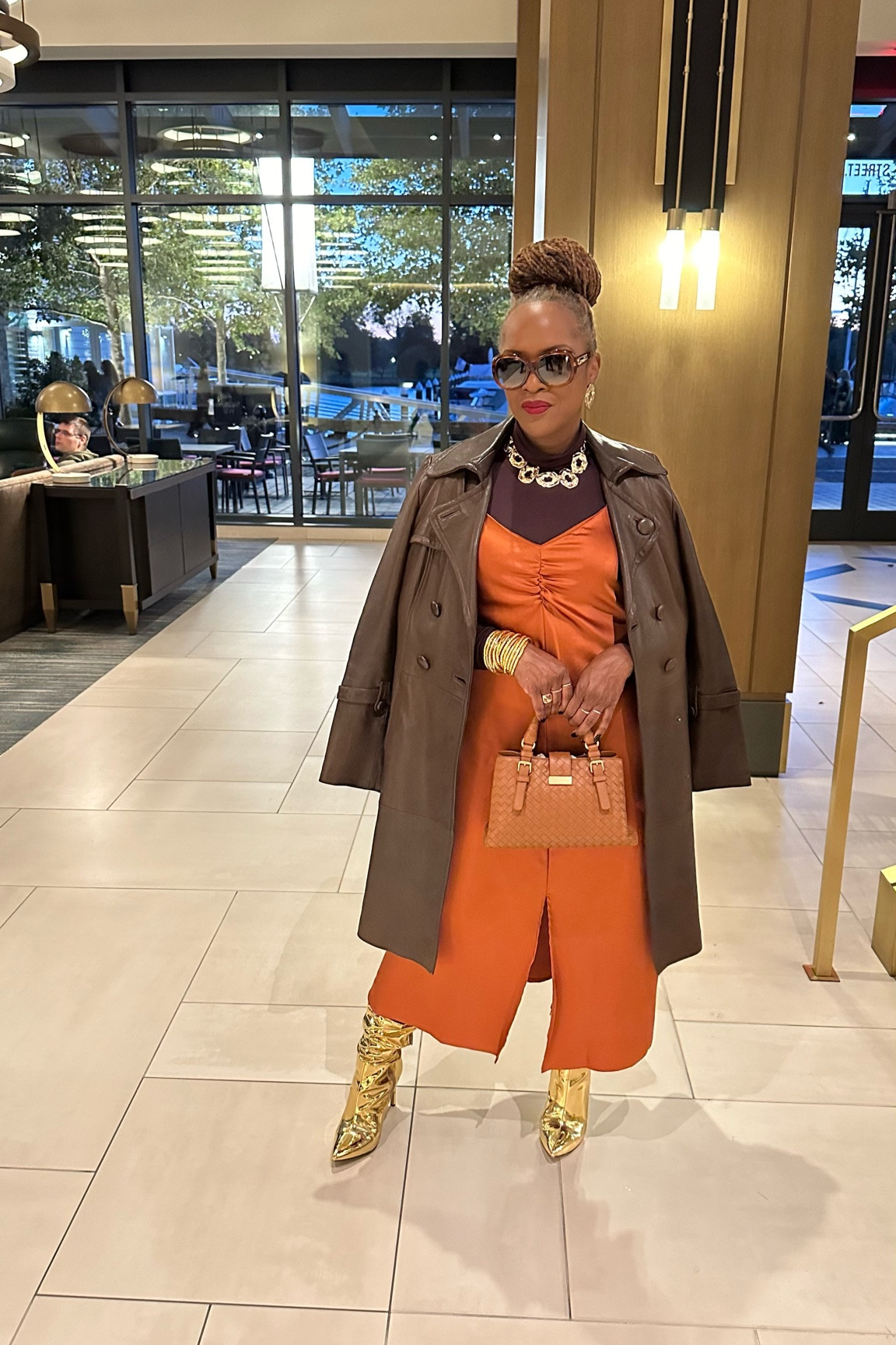 Orange slip-dress layered outfit for work, dinner or brunch 

#LTKworkwear #LTKstyletip #LTKshoecrush