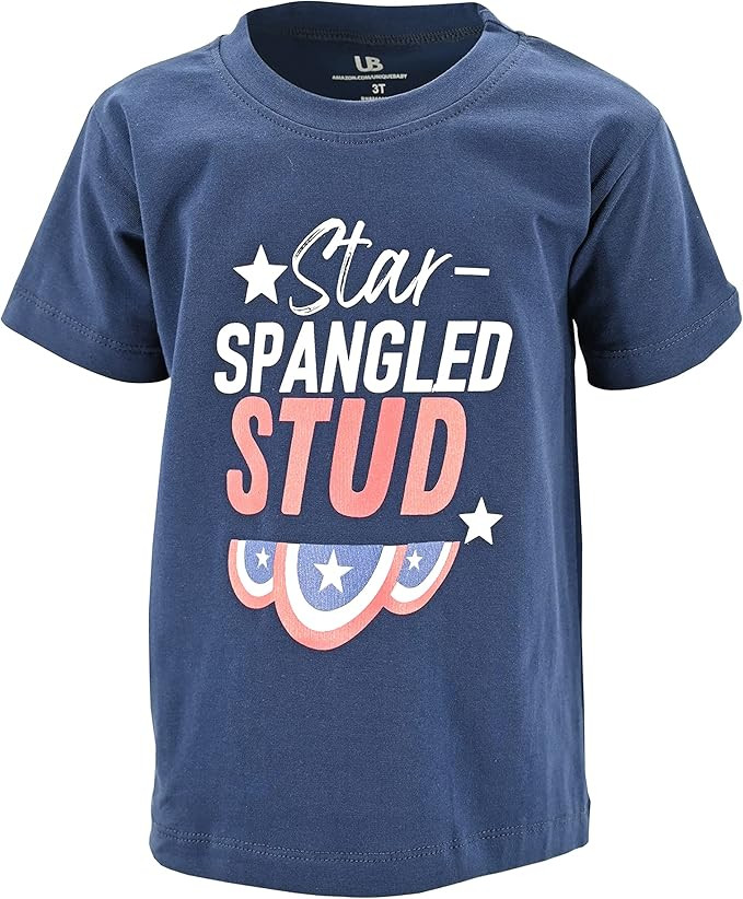 Unique Baby Boys 4th of July Shirt Kids Patriotic Shirt for Fourth of July | Amazon (US)