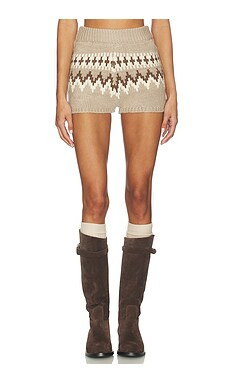 SEROYA Orly Shorts in Driftwood Fairisle from Revolve.com | Revolve Clothing (Global)