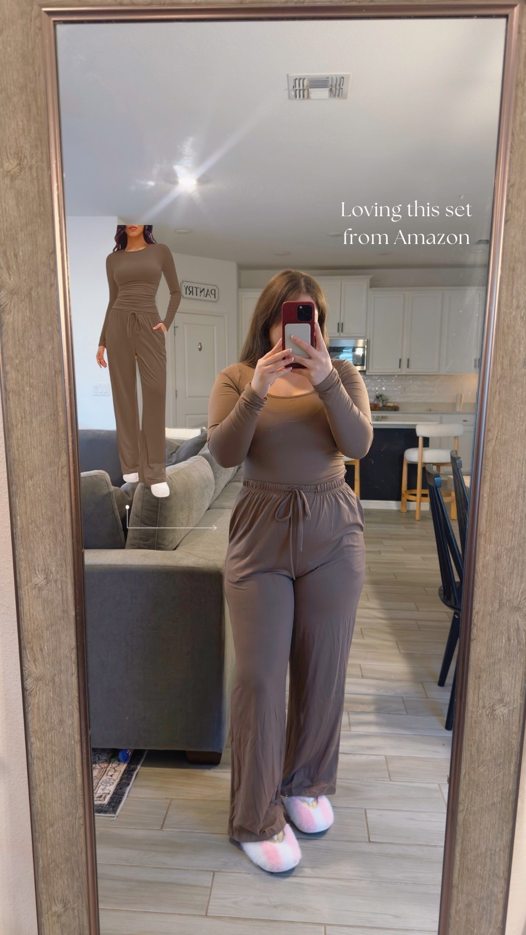 Effortless matching set that does it all 🤍 comfy, flattering, and mom approved. Perfect for everyday wear, errands, lounging at home, or dressing up with sneakers. This neutral two piece set is soft, stretchy, and gives that put together look with zero effort. Linking my exact set on LTK ✨

#LTKootd #LTKMidsize #LTKmomlife