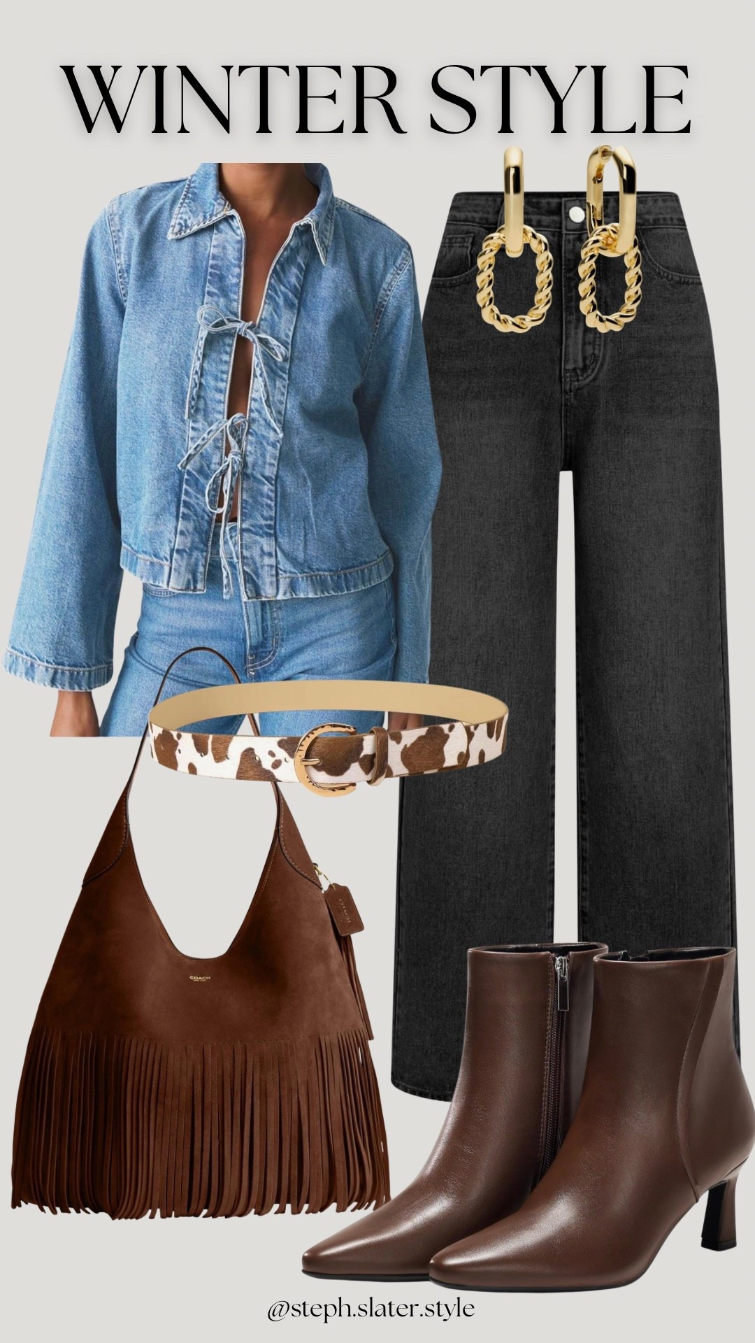 Winter outfit with a western twist  

#LTKOver40 #LTKSeasonal