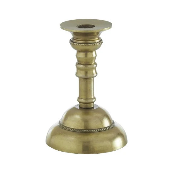 My Texas House Gold Metal Taper Candle Holder, 6" | Walmart (US)