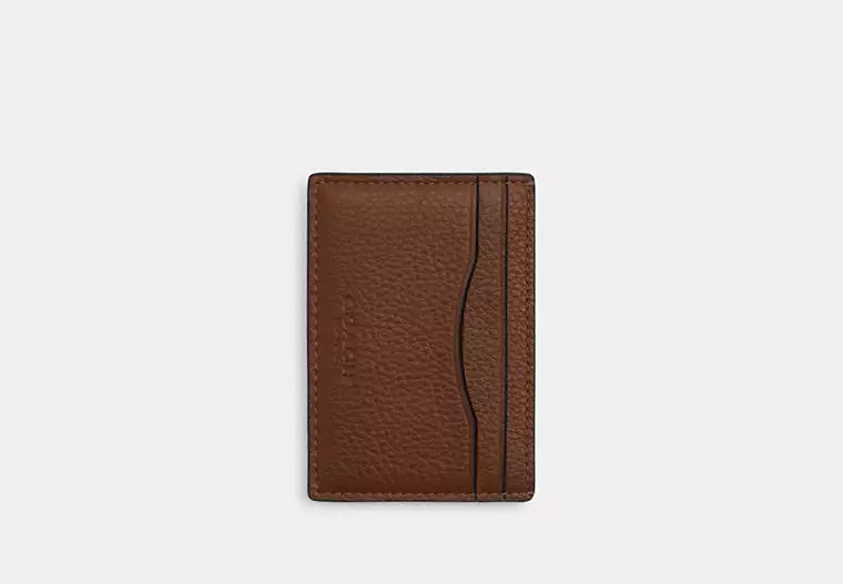 Coach Outlet Card Case With Money Clip - Brown | Coach Outlet US