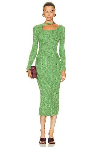 Cult Gaia Ebba Knit Dress in Green | FWRD 