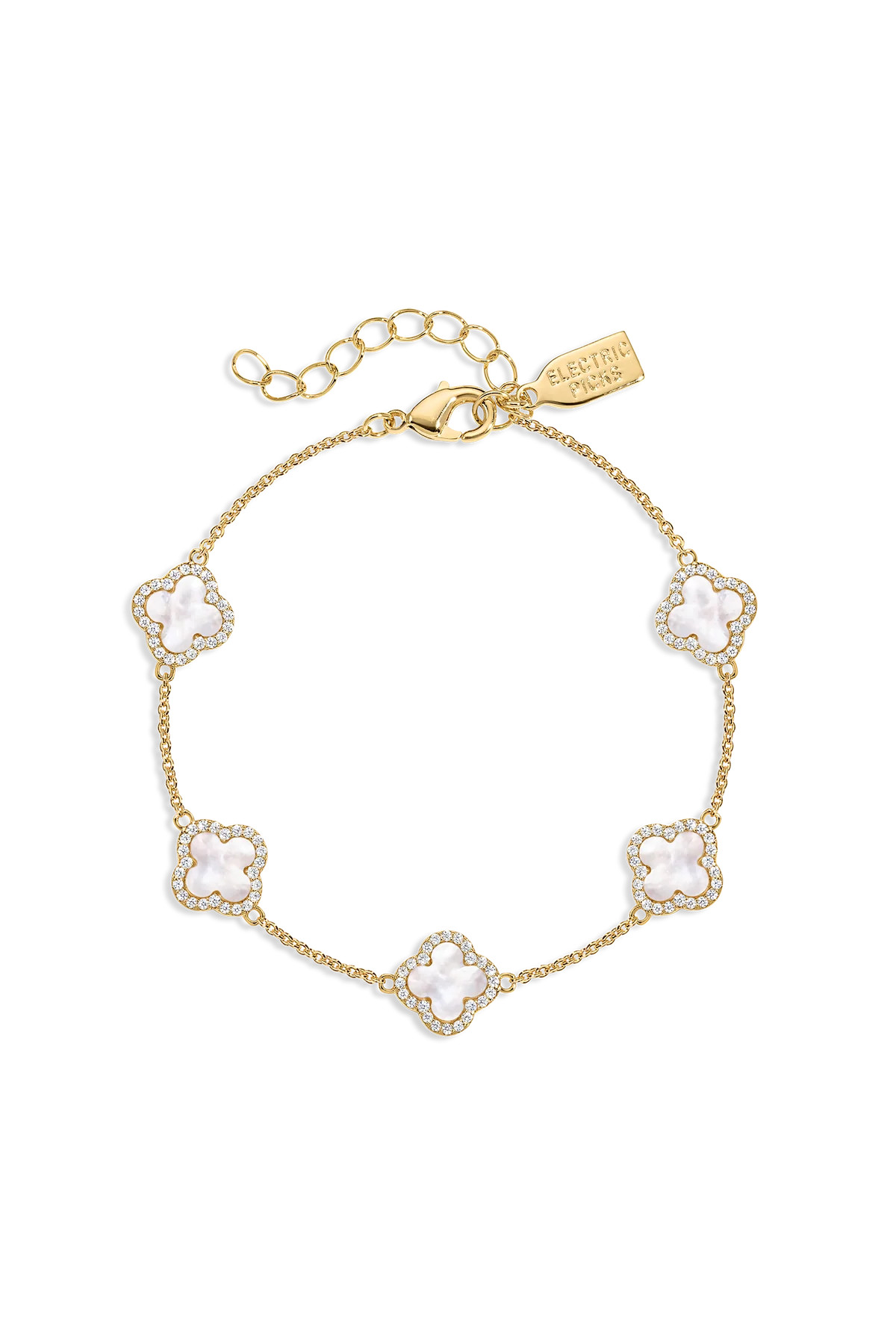 Mini Icon White Bracelet | Electric Picks Jewelry